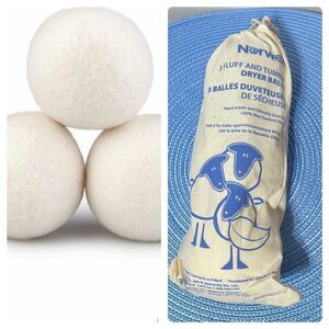 Norwex Fluff and Tumble Dryer Balls Set of 3 NWT